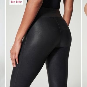 Faux leather Spanx leggings